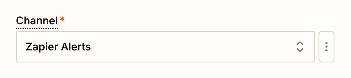 Zapier choose channel